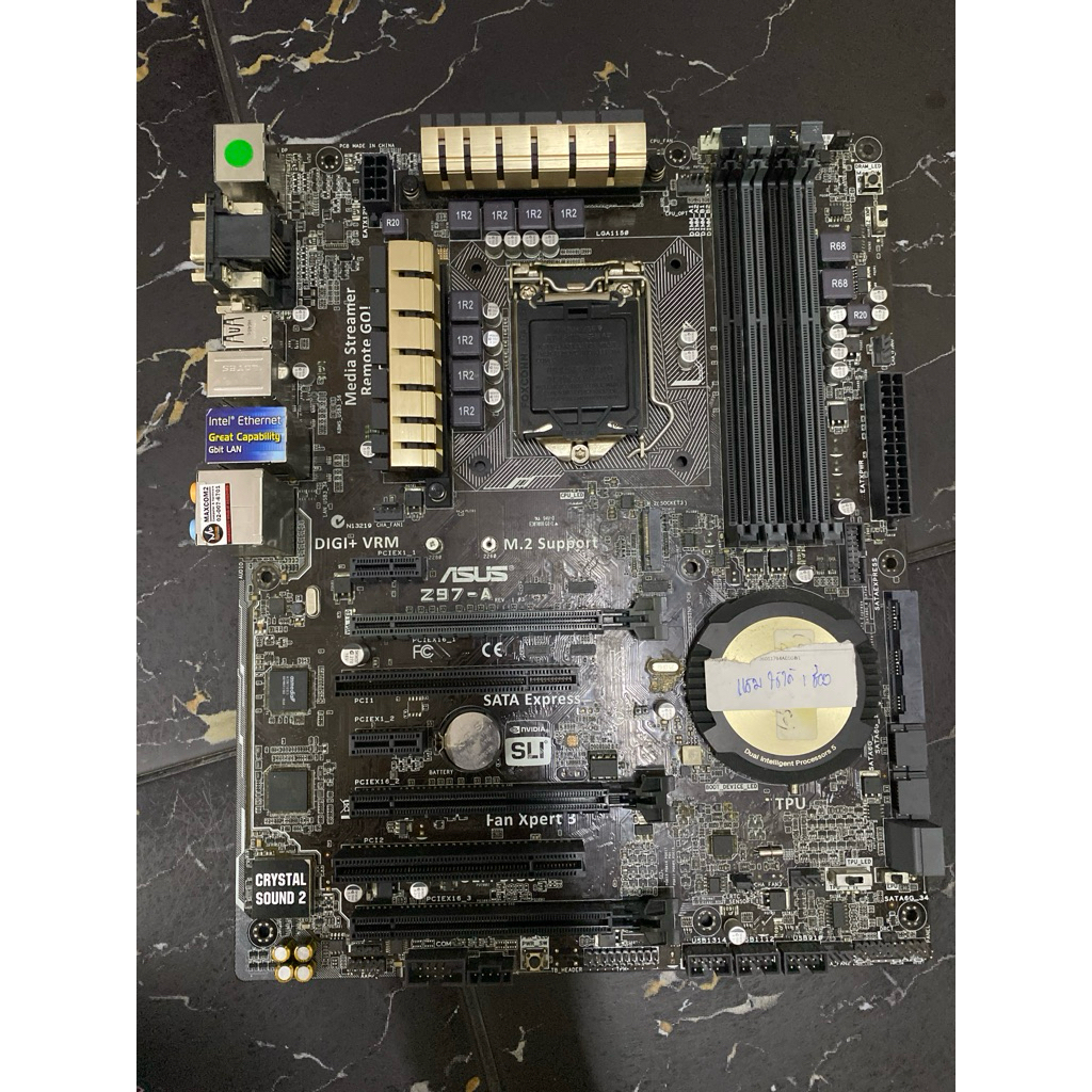 เมนบอร์ด Asus Z97-A 1150 มีตำหนิ ช่องแรมใช้ได้1ช่อง