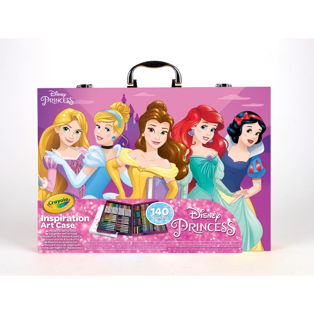 Crayola Disney Princess Inspiration Art Case เครโยล่า ดีสนีย์ ปริ้นเซส ชุดกระเป๋าศิลปะ 140ชิ้น 04-0486