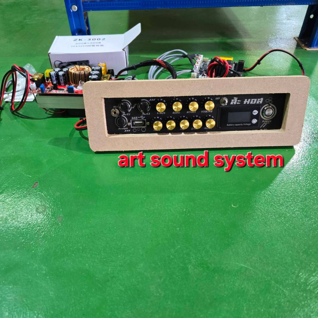 เพลทแอมป์ st21 ย้ายวอ มีคาราโอเกะ+ชุดสเต็ปอัพ1800วัตต์+3002บริดโมโน