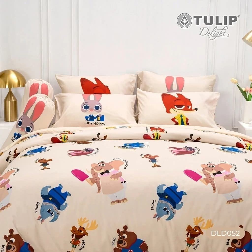 Tulip Delight ลิขสิทธิ์เเท้ Zootopia DLD052 ผ้าปูที่นอนซูโทเปีย ผ้าห่ม ผ้านวม ทิวลิปดีไลท์