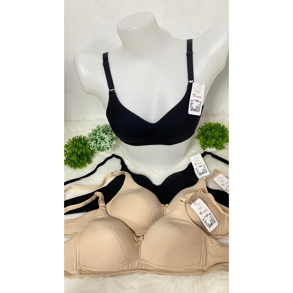 เสื้อชั้นใน K sara เคซาร่า by Kullastri(กุลสตรี)รุ่น KM5313 ไม่มีโครง ไม่ดันทรง ฟองบาง