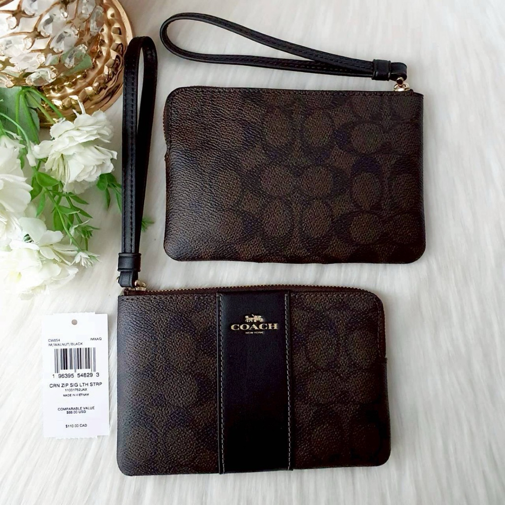 CORNER ZIP WRISTLET (COACH CW854 )