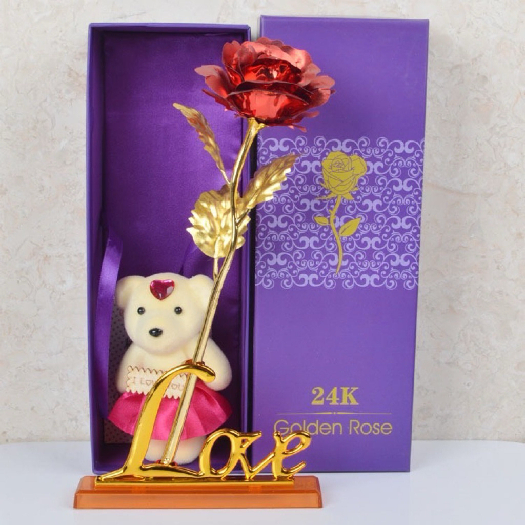 ดอกไม้ทอง24k พร้อมส่งในไทย