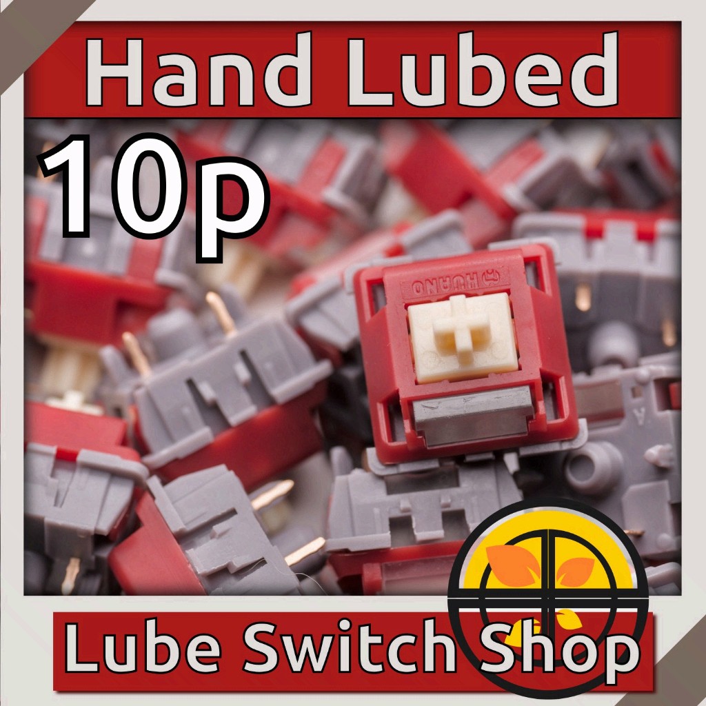 ลูปมือ10ตัว Huano Rose Latte V2 Lubed Linear Switch