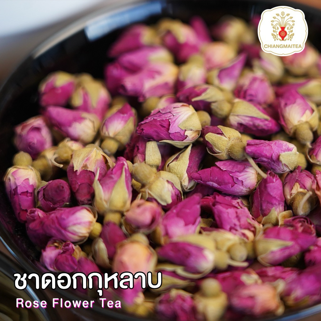ชาดอกกุหลาบแท้ 100g | Rose Flower Tea | ชาดอกไม้พรีเมียม ชงชาหอมผ่อนคลาย ไม่มีคาเฟอีน