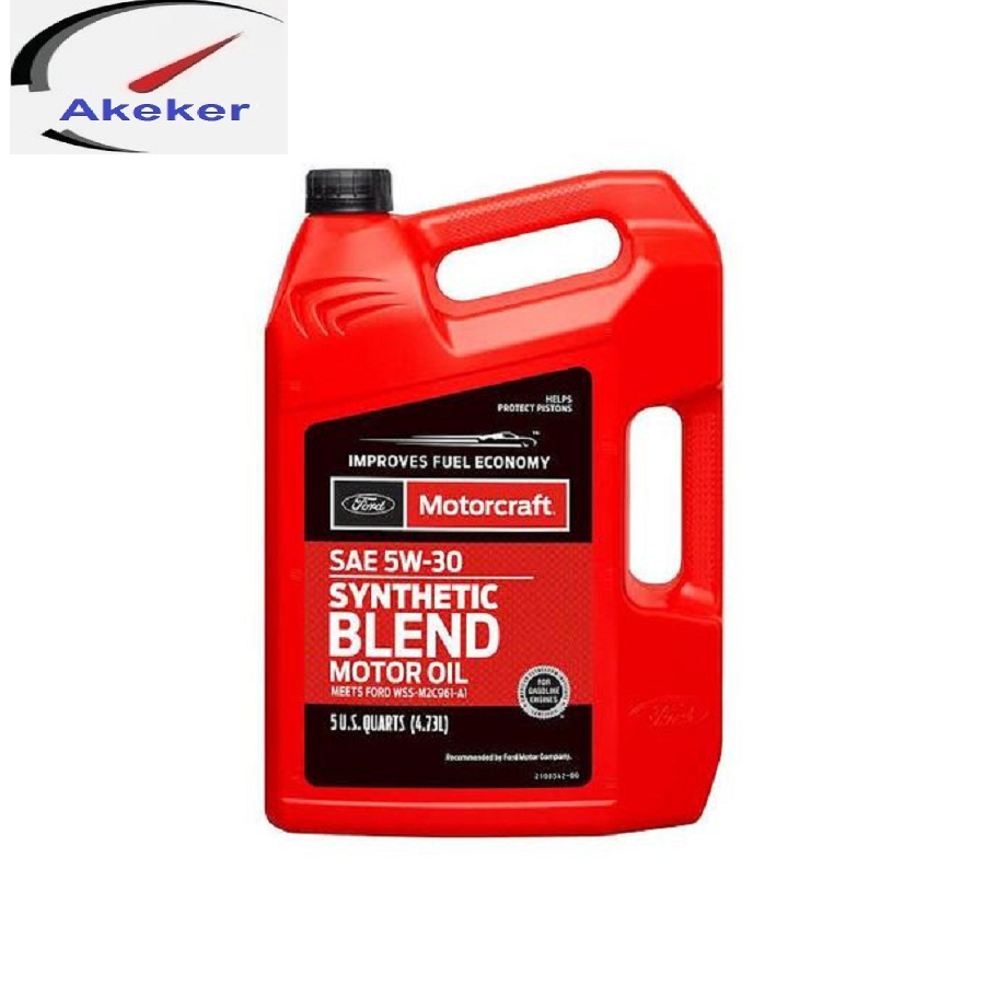 Motorcraft SAE 5W-30 SYNTHETIC BLEND MOTOR OIL 5Qt Ford Bronco and Bronco Sport. F-150. Escape, Edge