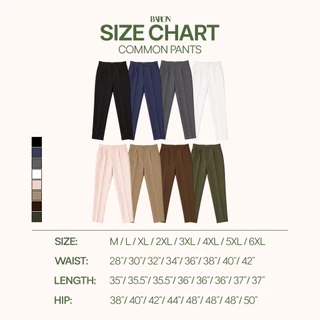 [ยอดขายดี พร้อมส่ง] BARON COMMON Pants กางเกงขายาวสแลคขาเต่อ เอวสูง กางเกงผู้ชาย กางเกงทำงาน