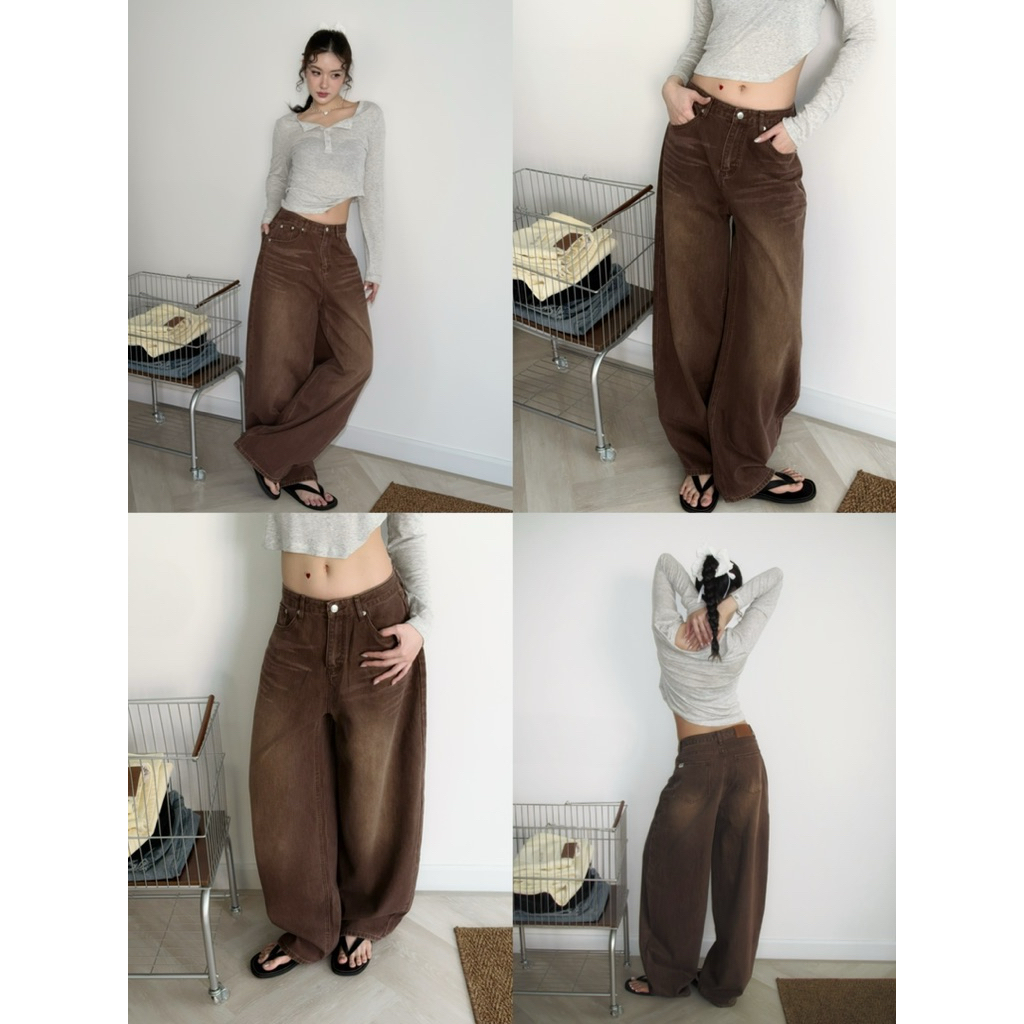 Roomry.n -  Loft jeans กางเกงยีนส์ทรงกระบอกใหญ่ รูปที่ 2
