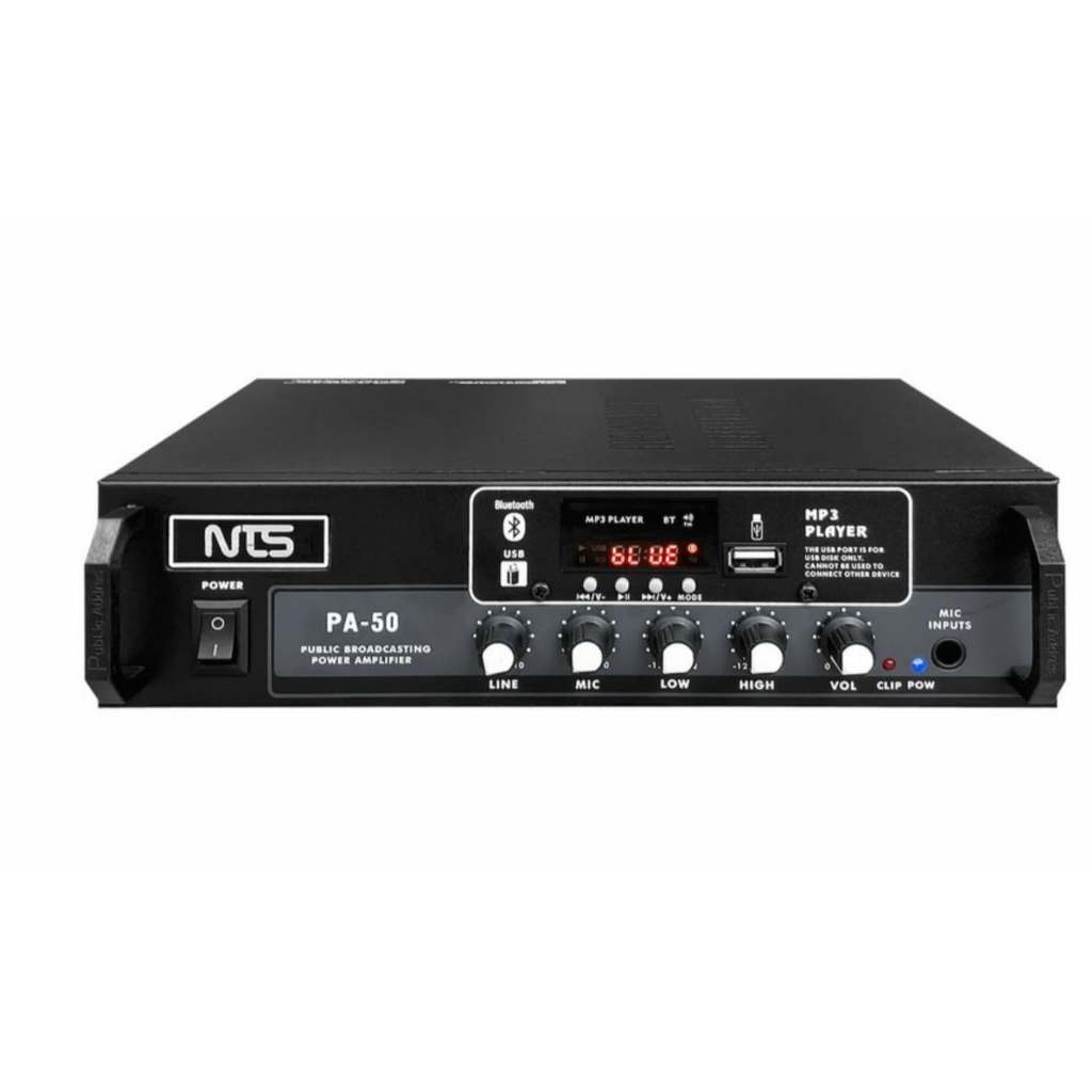 PA-50 powermix line PA 50 PA50 บลูทูธ USB MP3 FM แอมป์ห้องเรียน ห้องอาหารใช้งานง่าย