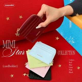 New arrivals ✨ KAPPABKK Mimi Cardholder Star Collection กระเป๋าใส่บัตรหนัง PU อะไหล่สีทอง จี้รูปดาว