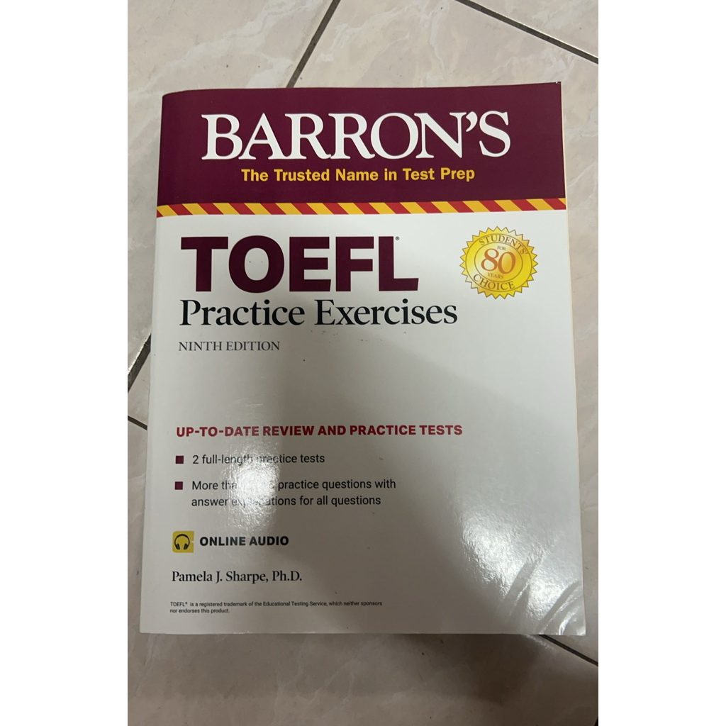 barron’s toefl practice exercises มือสอง