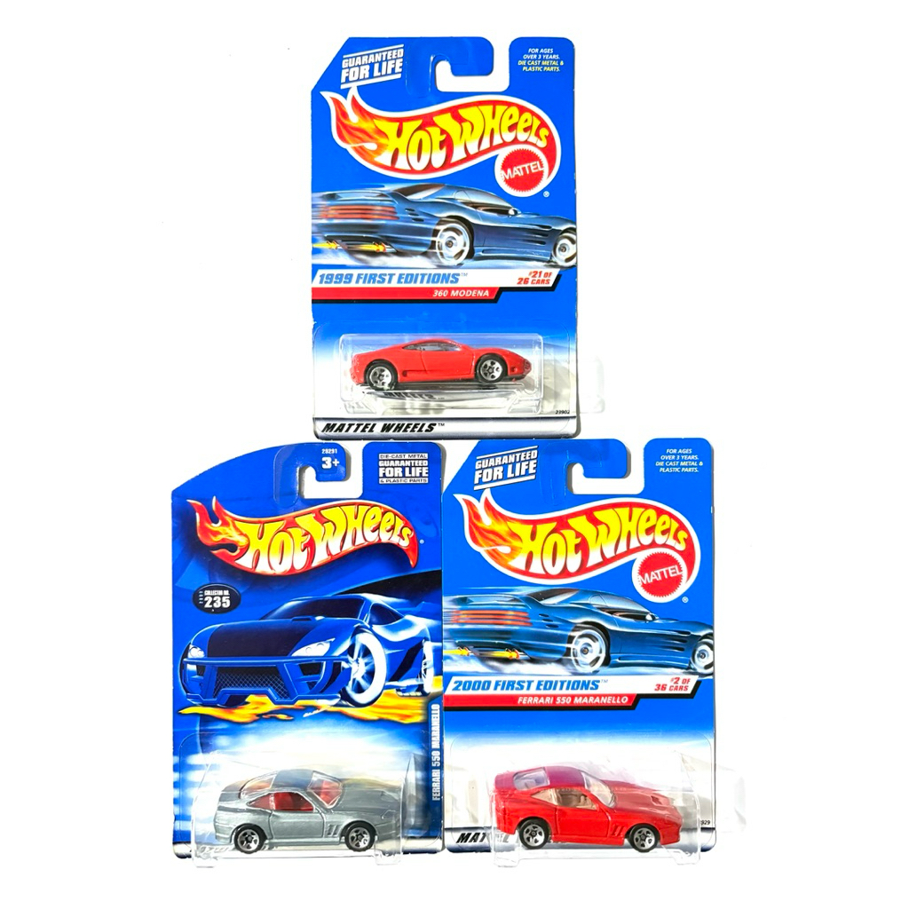 Hot Wheels | 1999 FIRST EDITIONS FERRARI 360 MODENA | FERRARI 550 MARANELLO | 🇺🇸แพคอเมริกา✈️ | 📦สินค้ามีพร้อมส่ง