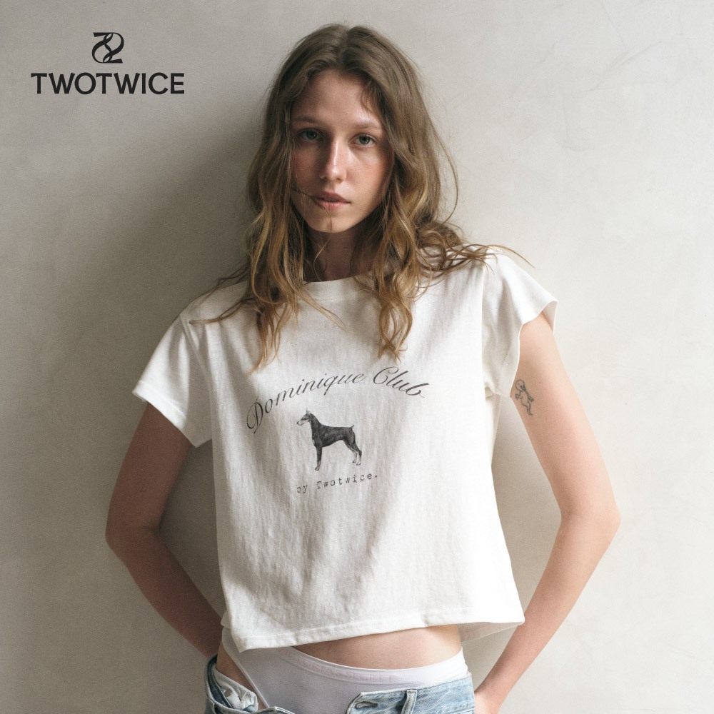 Twotwice - Dominique Club Baby Tee *สินค้าพร้อมส่ง* รูปที่ 2