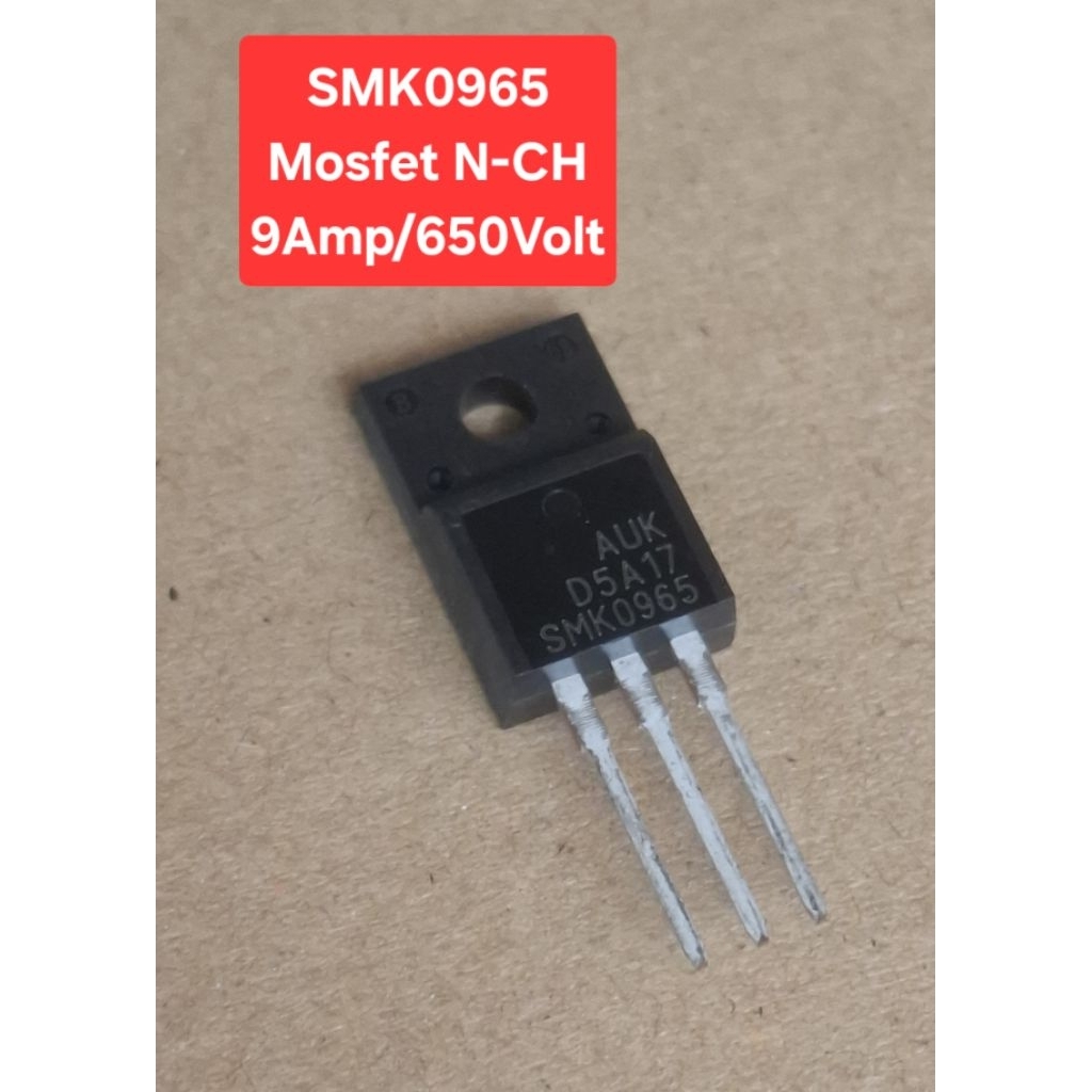 SMK0965 Mosfet N-CH 9Amp/650Volt