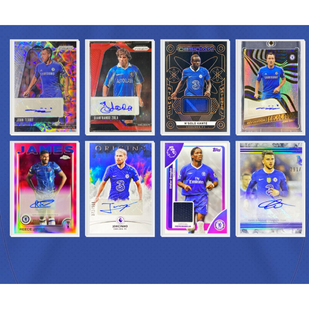 🆙UPDATED 13 มิถุนายน 🔵🦁รวมการ์ดผ้าและลายเซ็นต์นักเตะเชลซี Chelsea🦁🔵