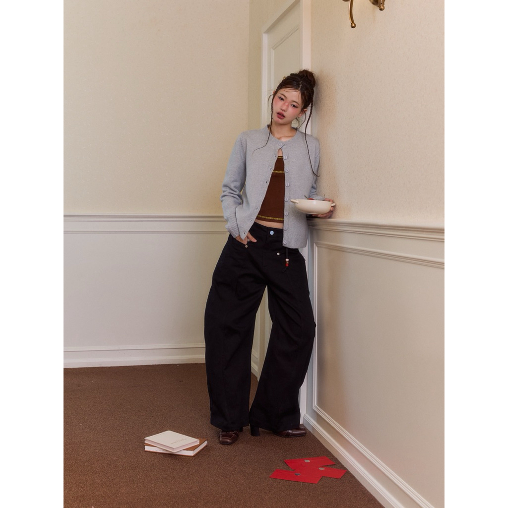 Cutie.Colors Barrel Jeans กางเกงยีนส์เอวต่ำทรงบาร์เรล