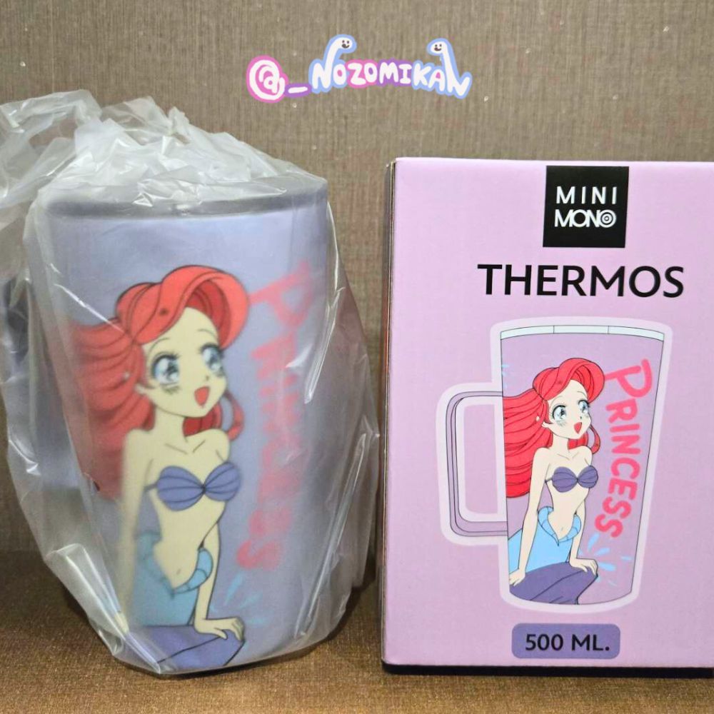 แก้วเก็บอุณหภูมิ Mini Mono ลาย Ariel🧜🏼‍♀️💜 ขนาด 500 มล.