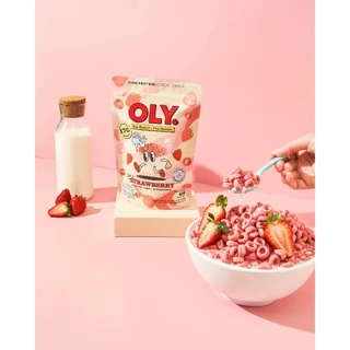 OLY. High Protein Cereal Cocoa 210g & Strawberry 270g Flavor Bundle Set