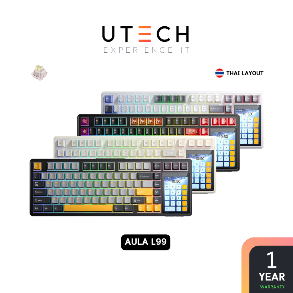 คีย์บอร์ดไร้สาย AULA L99 Gasket Mechanical Keyboard by UTECH