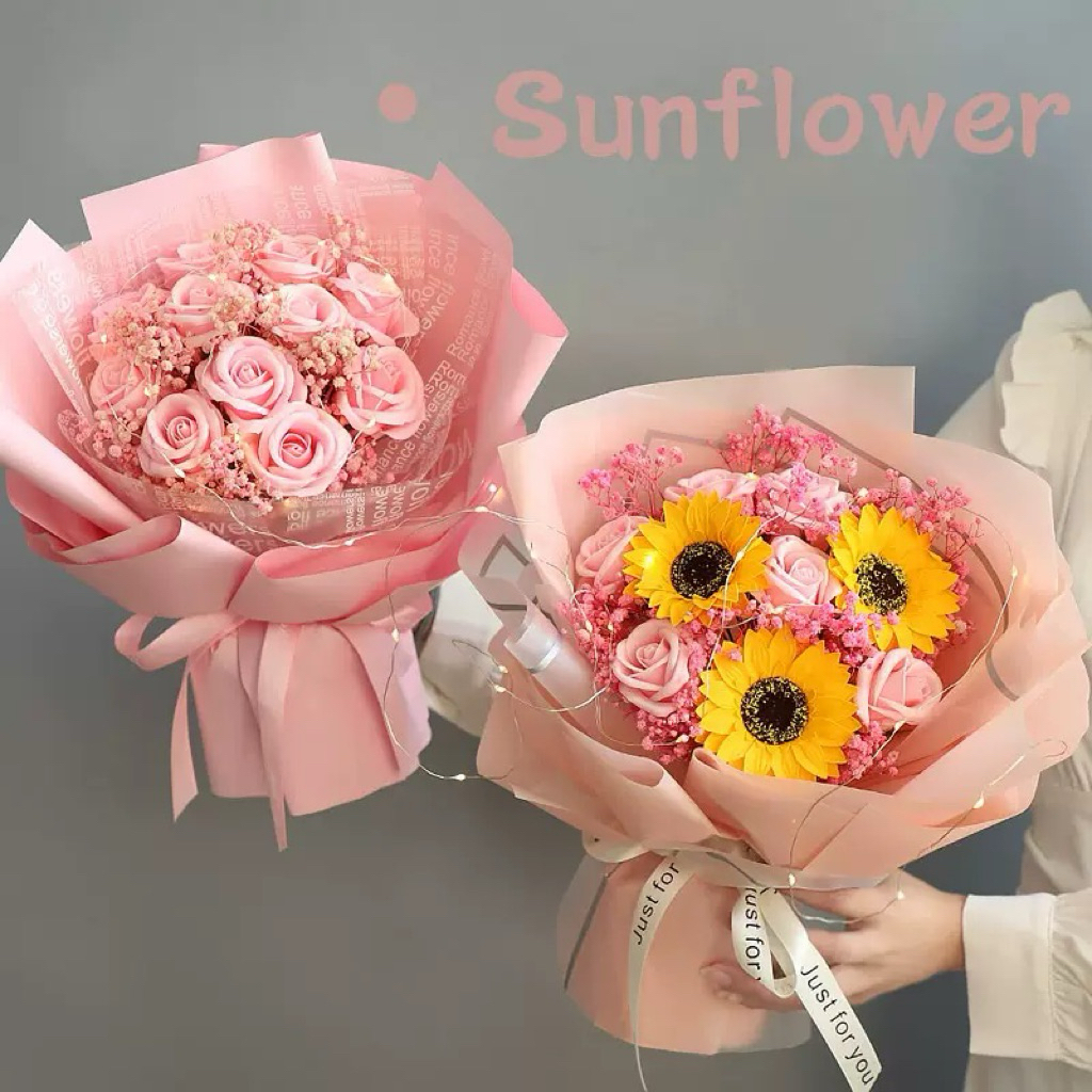 New 2026 พร้อมส่ง✅ ช่อดอกไม้ สีสวย ดอกไม้ Dried Flower Eternal มีกลิ่นหอม ของขวัญวาเลนไทน์ ราคา ถูกที่สุด ดีลบีเคเค แกลเลอรีภาพที่ 5