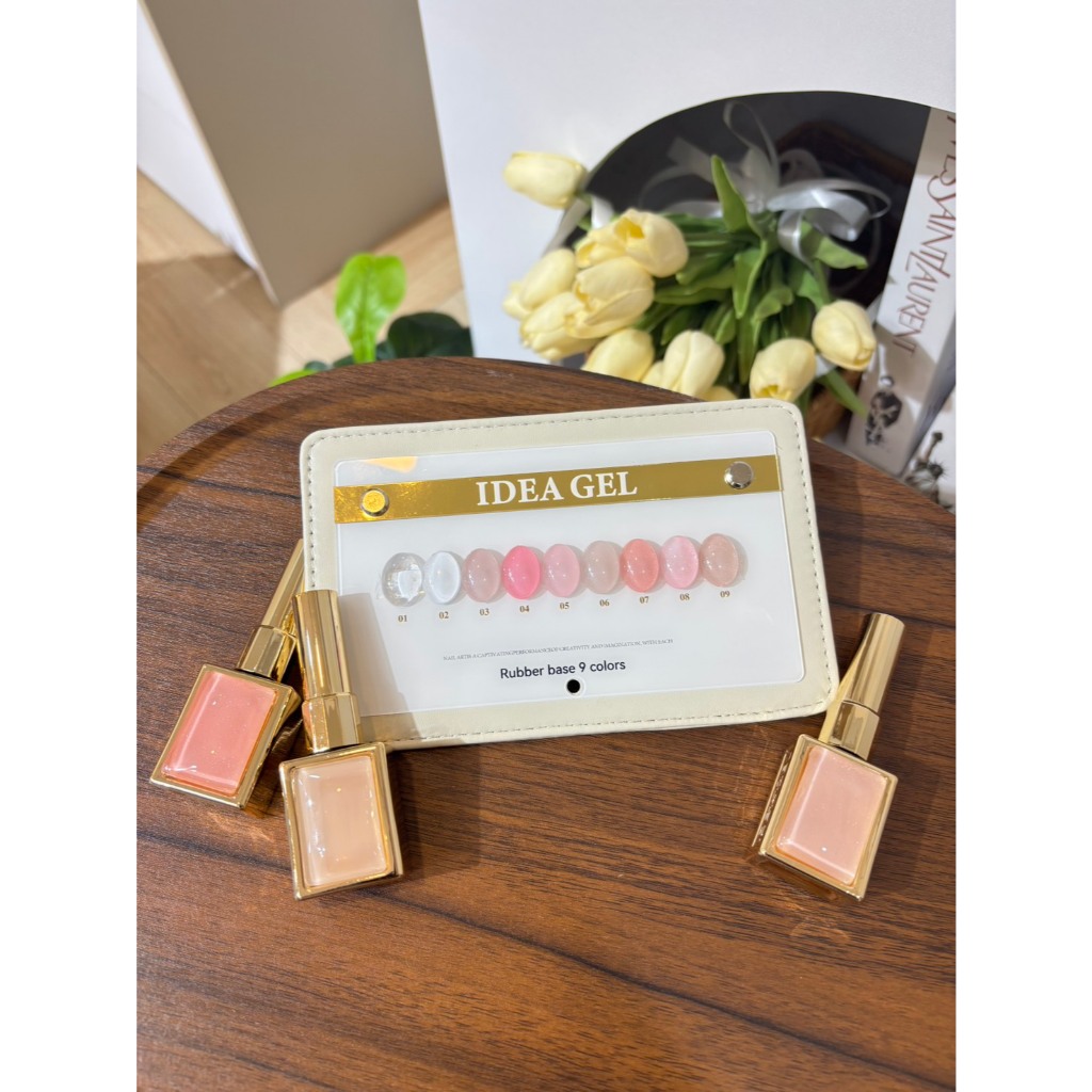 Rubber base Set 9สี idea gel 2026 พร้อมชาร์จสำเร็จรูป