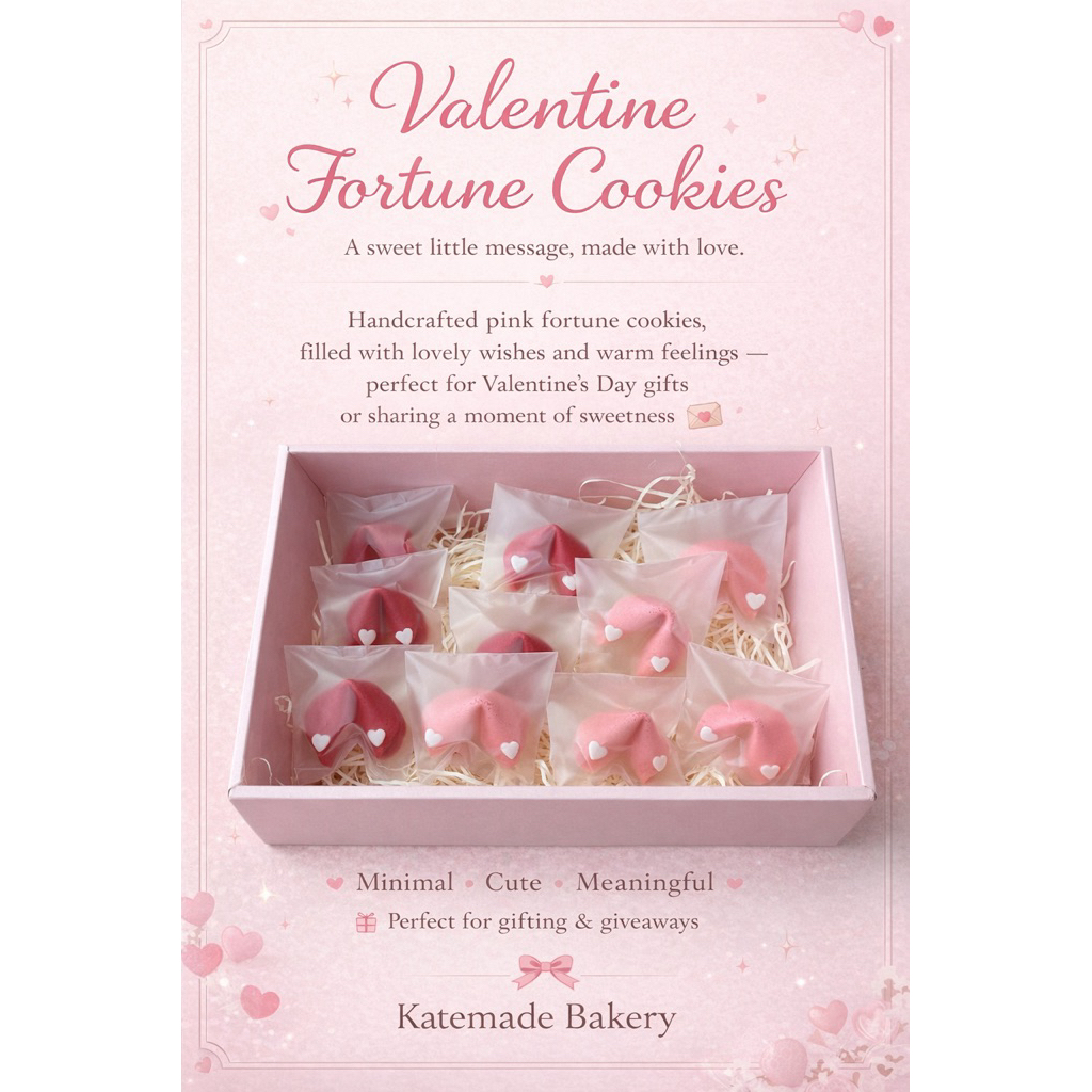 Fortune cookiesคละลายน่ารัก 10ชิ้น