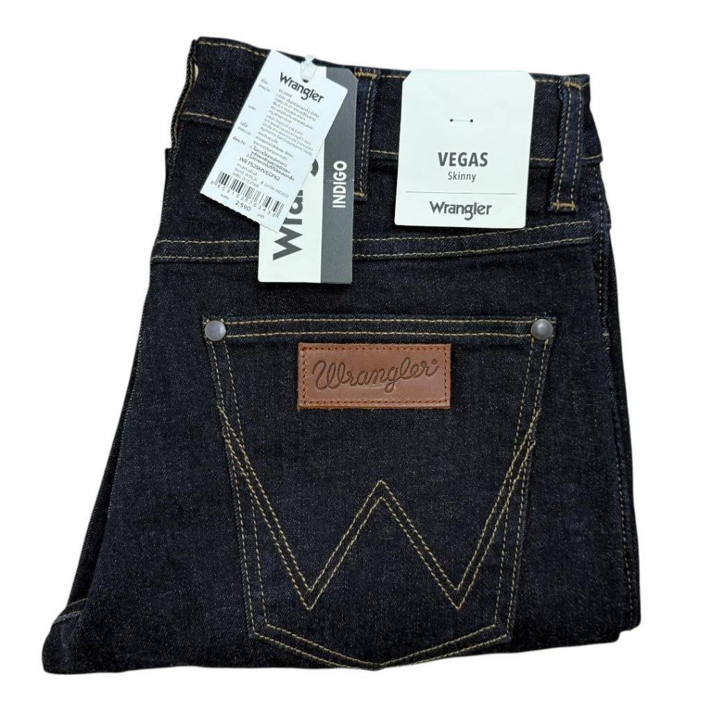 🔥🔥สุดหล่อมาใหม่  WRANGLER  VEGAS  (ขากระบอกเล็ก) ยืด เป้าซิป ของแท้จาก SHOP