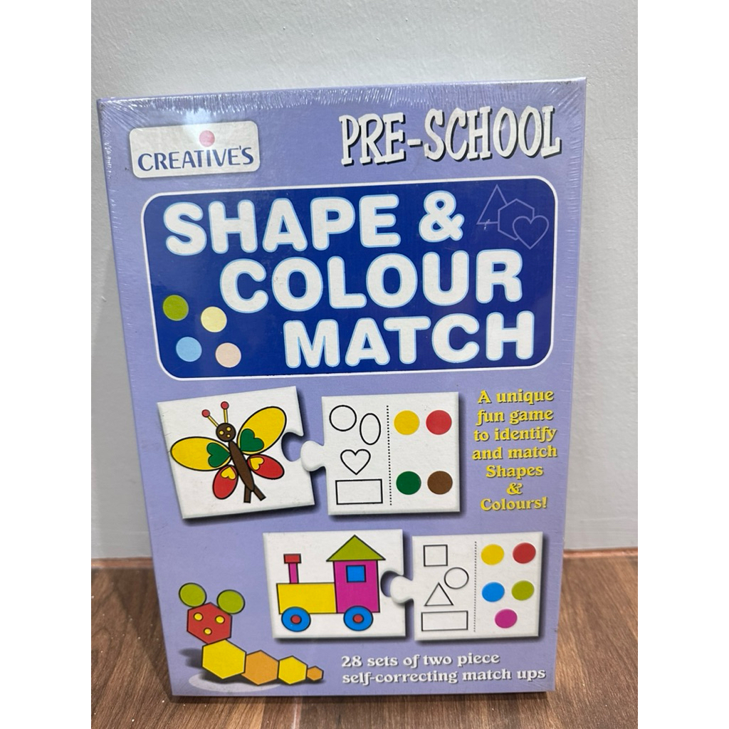 CREATIVE’S – Shape & Colour Match  เกมจับคู่ “รูปทรง & สี” เด็ก 3 ขวบ ฝึกสมอง ของเล่นเสริมพัฒนาการ เกมการศึกษาเด็ก