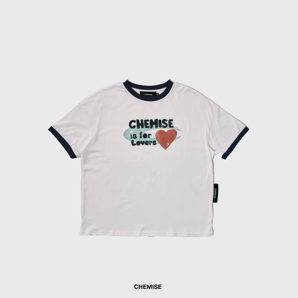 CHEMISE Lovers Distressed White T-Shirt