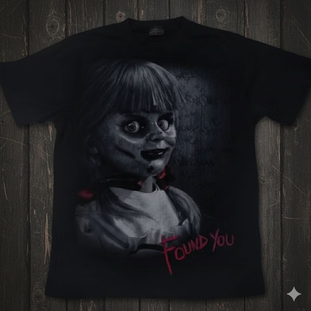เสื้อยืด หนังภาพยนตร์เรื่อง Annabelle สกรีนใหญ่มาก สวยมากตัวนี้