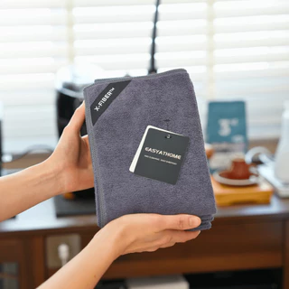 X-Fiber™ Blueberry ผ้าไมโครไฟเบอร์ หนานุ่ม แห้งไว ไร้ขน สำหรับเช็ดบาร์/ครัว l Easyathome