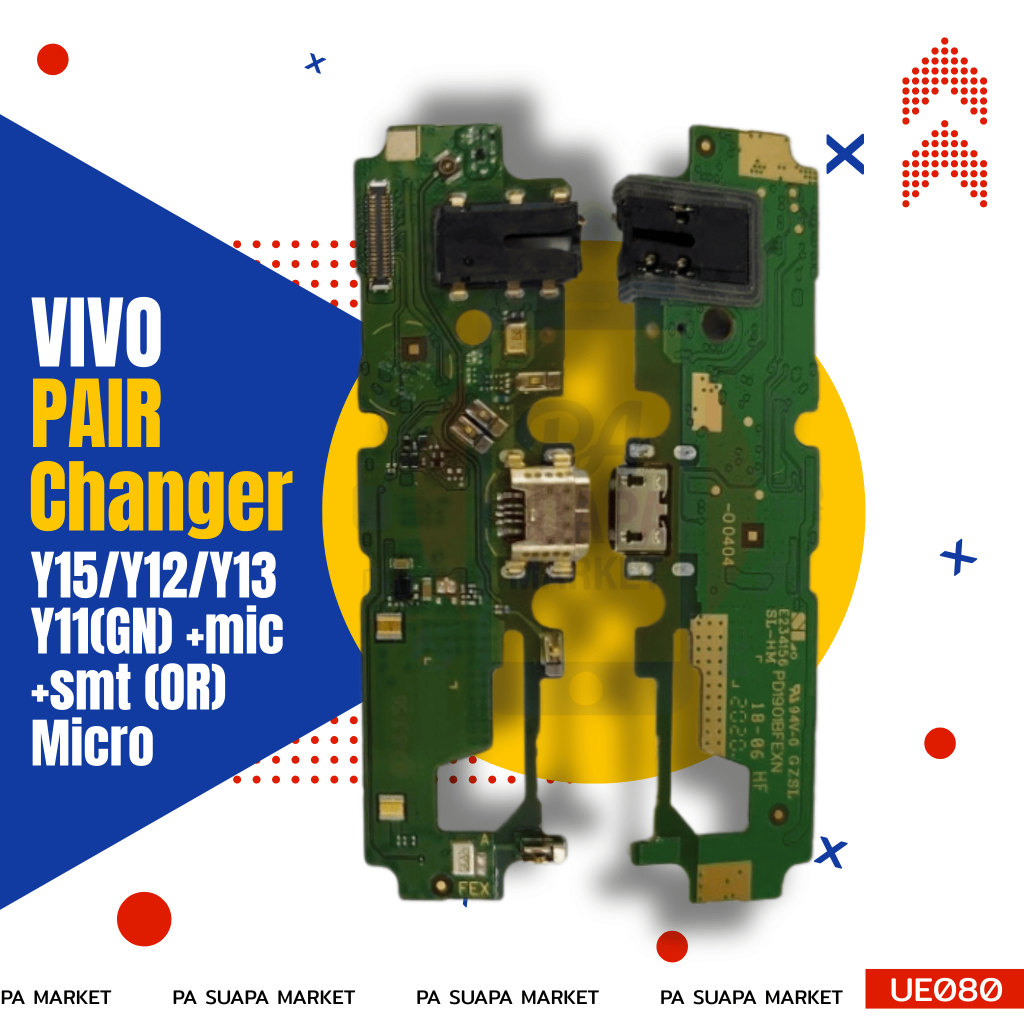 Pair Changer Vivo Y15/Y12/Y13/Y11(GN) (+mic+smt)