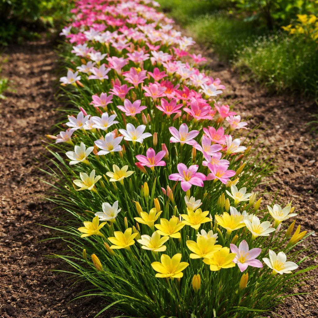 ดอกบัวดินคละสีหลายสี1ชุด20หัว5-7สีคละหัวเล็กใหญ่