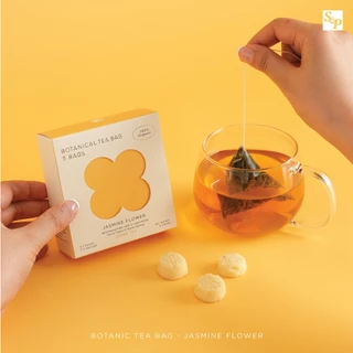 S&P BOTANICAL TEA BAG ชาพีระมิด กล่อง 5 ซอง | เลือกรส Cranberry Apple (ชาผลไม้) / Jasmine Flower (ชาเขียวออแกนิกส์)