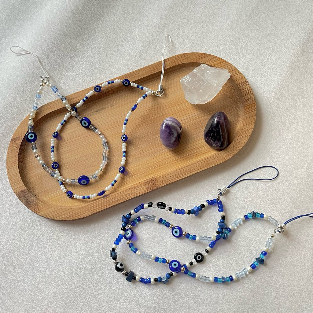 Evil eye 🧿 พวงกุญเเจ - ที่ห้อยกระเป๋า - ที่ห้อยโทรศัพท์ ช่วยปกป้องและสะท้อนพลังงานลบ