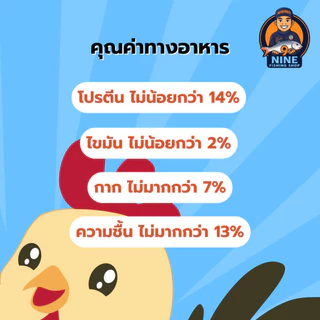 อาหารไก่เล็ก (บดละเอียด) ขนาด 1 กิโลกรัม ใช้ตกปลาหรือจะผสมทำสูตรเหยื่อตกปลา