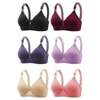 308👙เสื้อชั้นในไซส์ใหญ่ บรา ผู้หญิง เสื้อในสาวอวบ ไร้โครง ฟองน้ำบาง ฟูลคัพ เก็บเต็มเต้า Size 36-44