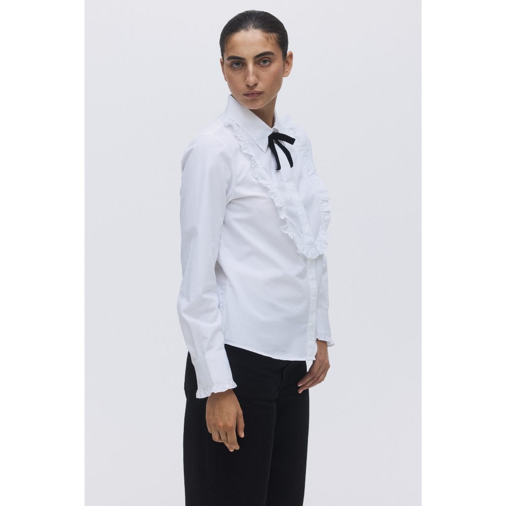 H&M(เอชแอนด์เอ็ม) เสื้อเชิ้ตสไตล์ทักซิโด้ ผู้หญิง 1296036_1