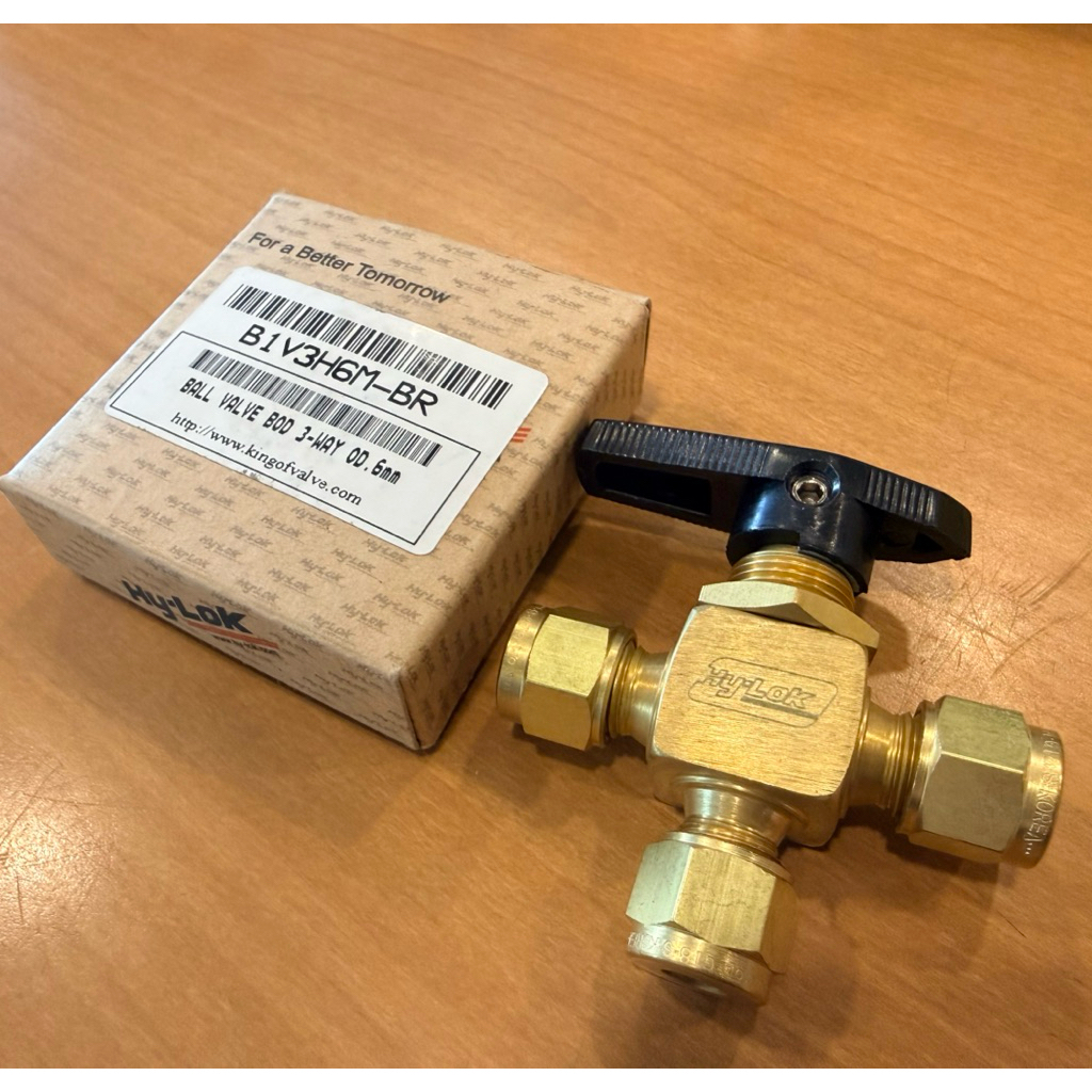 B1V3H6M-BR, HY-Lok Ball Valve