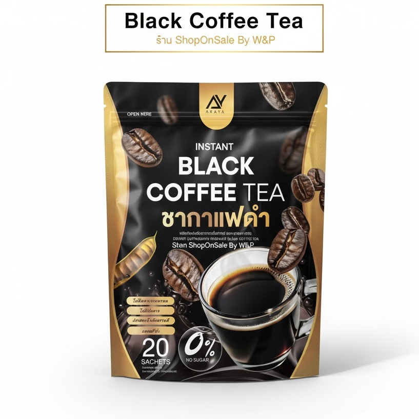 กาแฟชาดำอารยา  1 ห่อ/20ซอง