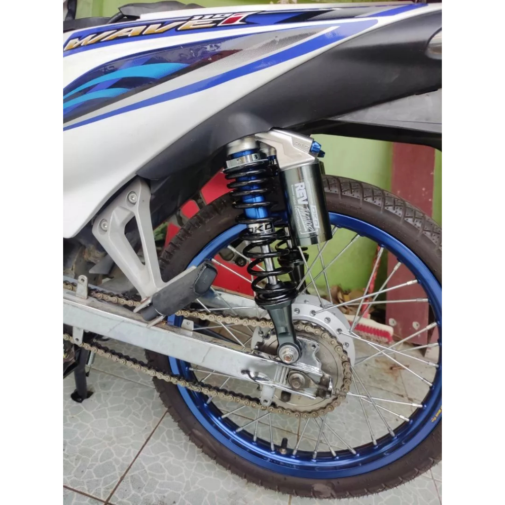 โช๊คหลัง สำหรับ Wave 125i รุ่น Rev Junior(ใส่กับบังโซ่เดิมได้เลย) แบรนด์ OKD แท้ ราคา ถูกที่สุด ดีลบีเคเค แกลเลอรีภาพที่ 2