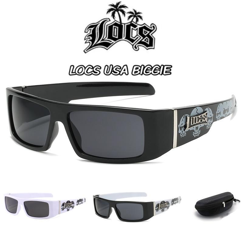 LOCS แว่นกันแดดสไตล์ยุโรปและอเมริกา ดีไซน์แบบยุโรปและอเมริกา พร้อมเลนส์ UV400 ความละเอียดสูง ปกป้องดวงตาจากแสงแดด