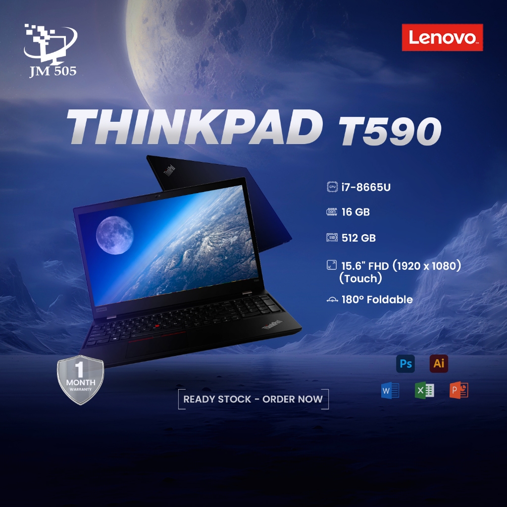 Lenovo ThinkPad T590 — Core i7 8th Gen / 15.6” Touchscreen Business Laptop