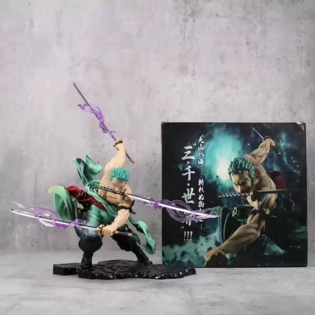 【23 ซม】โมเดลอนิเมะ อะนิเมะตุ๊กตา One Piece Roronoa Zoro ของเล่นสําหรับเด็ก เก็บสะสม ตกแต่งรถยนต์  โมเดลฟิกเกอร์ thumbnail 10