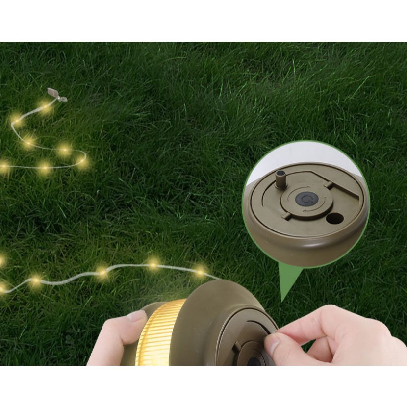 ไฟตั้งแคมป์ LED หน้าจอ ปรับระดับแสงได้ เทปไฟยาว 20 เมตร - รูปที่ 5