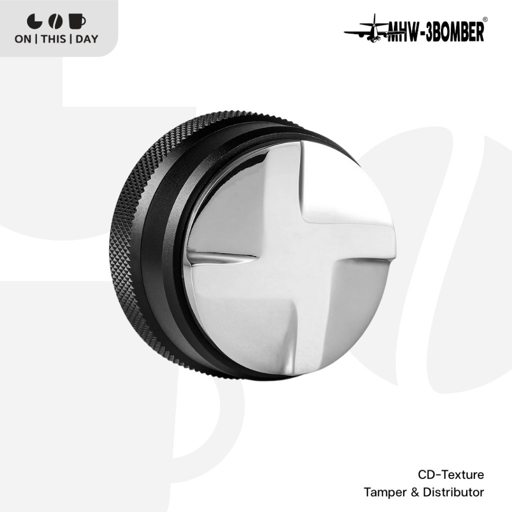 MHW-3BOMBER CD-Texture Tamper & Distributor ปรับระดับ และเกลี่ยผิวหน้าผงกาแฟ ขนาด 51 / 53 / 58.35 mm