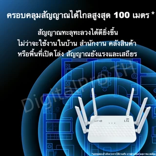 2026 ใหม่ล่าสุด เร้าเตอร์ใส่ซิม เราเตอร์ 4G/5G Router wifi6 300 Mbps 2.4Ghz ใช้ได้กับซิมทุกเครือข่าย เสียบใช้เลย