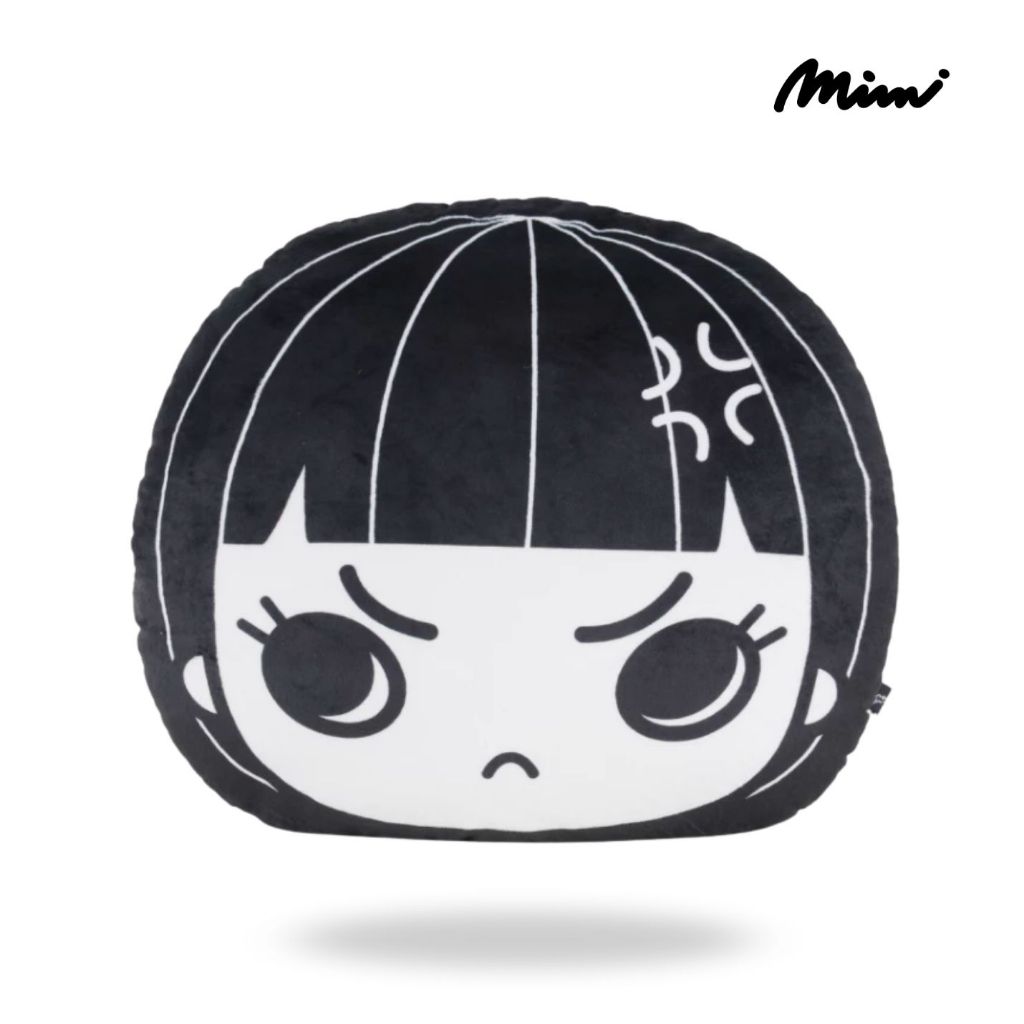 Mimi หมอน What! ทรงกลม ขาว A9N8WH