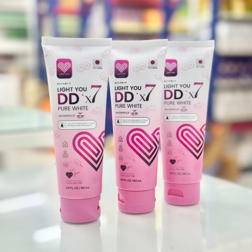 โทนอัพผิว DDX7 มี 3สูตร ไลท์ ยู ดีดี โทนอัพทาผิว 1 หลอด 80ml