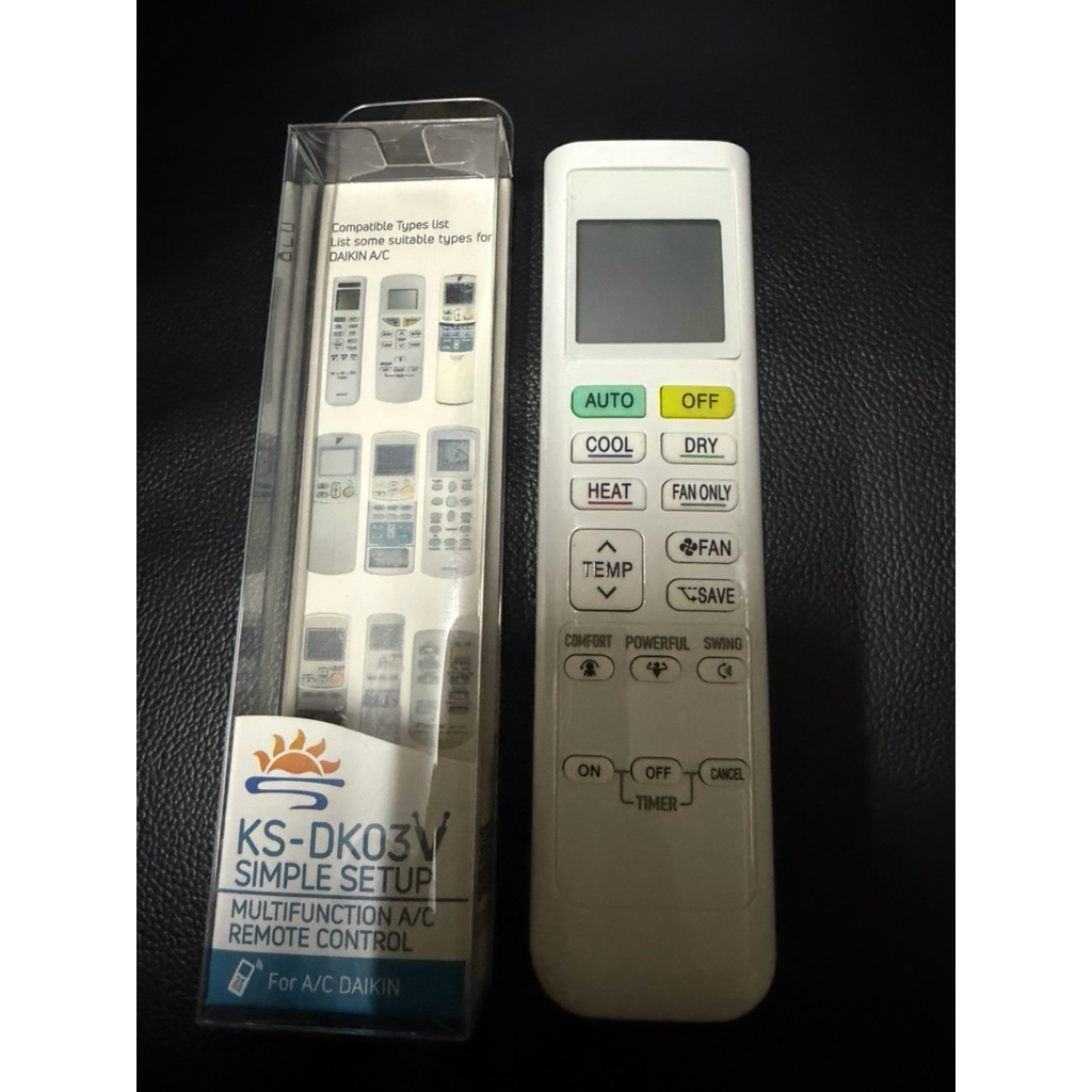 รีโมทแอร์UNIVERSALรวมรุ่นDaikin